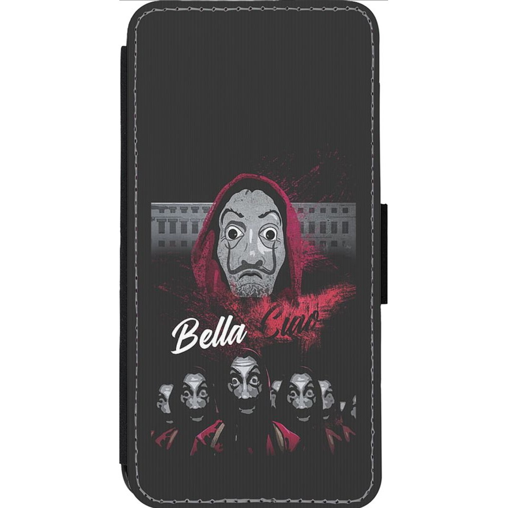 Coque iPhone 13 Pro Max - Wallet noir Bella Ciao