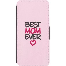 Coque iPhone 13 Pro Max - Wallet noir Best Mom Ever 2