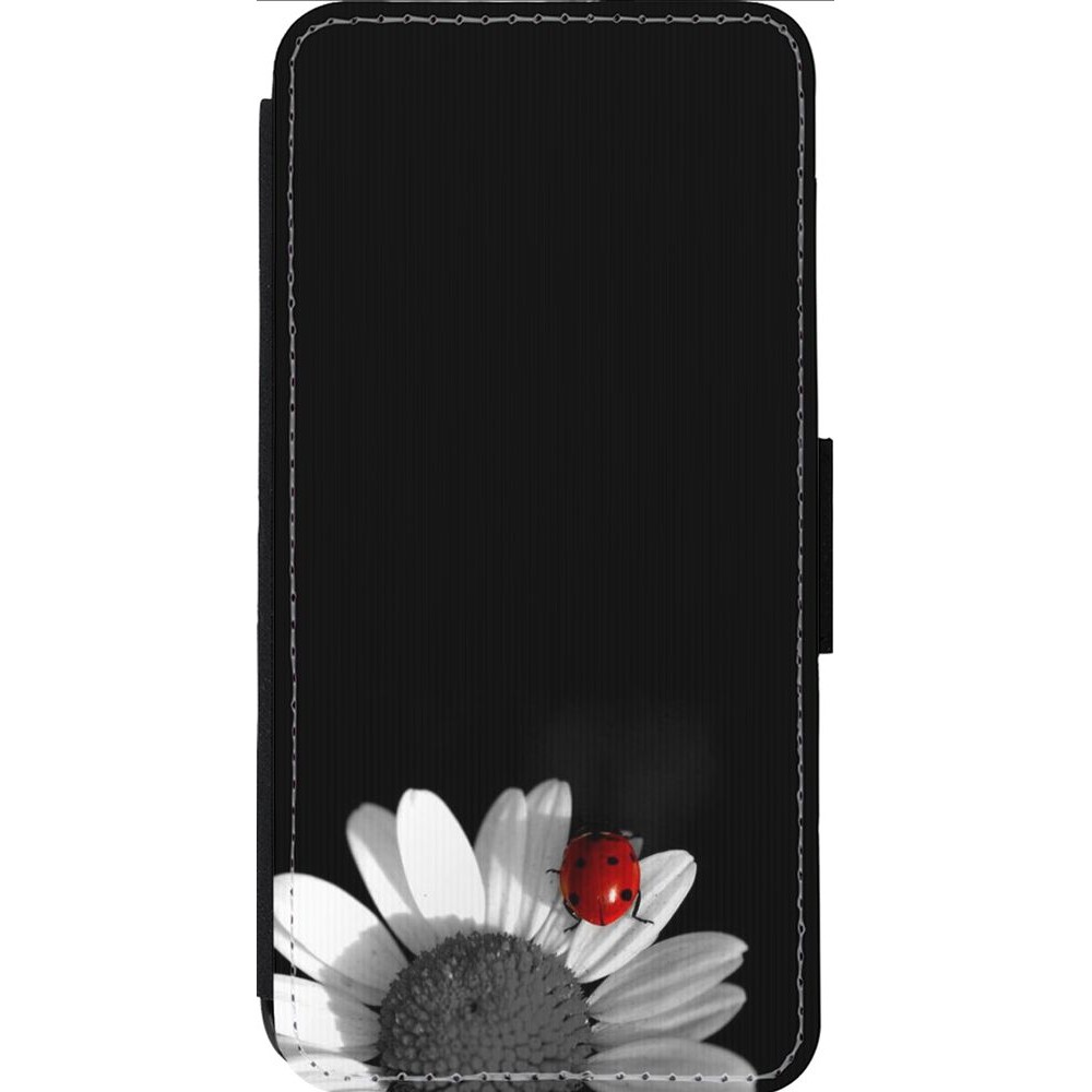 Coque iPhone 13 Pro Max - Wallet noir Black and white Cox