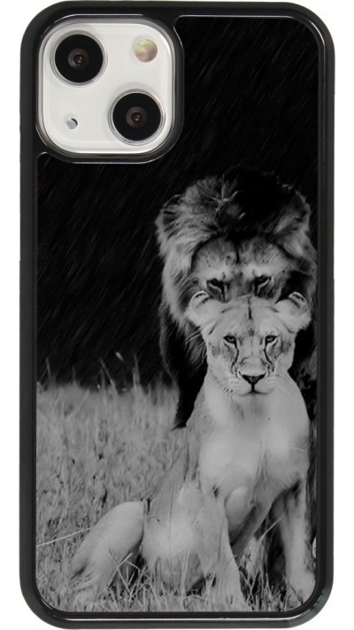 Coque iPhone 13 mini - Angry lions