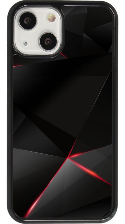 Coque iPhone 13 mini - Black Red Lines