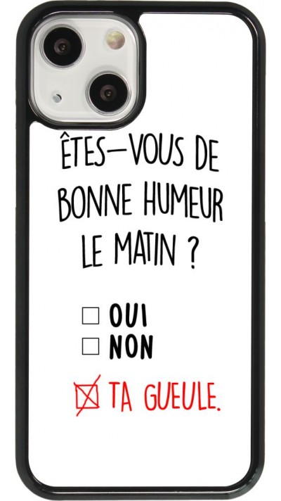 Coque iPhone 13 mini - Bonne humeur matin