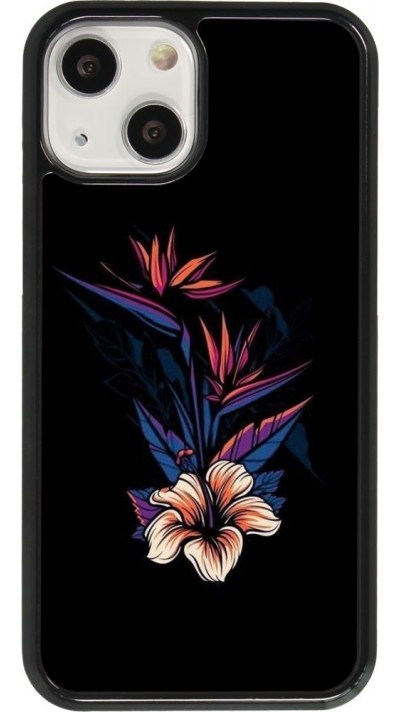 Coque iPhone 13 mini - Dark Flowers