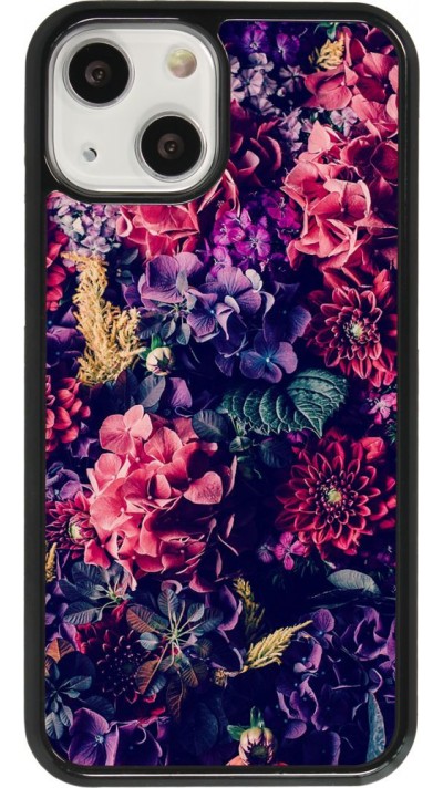 Coque iPhone 13 mini - Flowers Dark