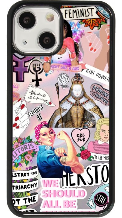 Coque iPhone 13 mini - Girl Power Collage