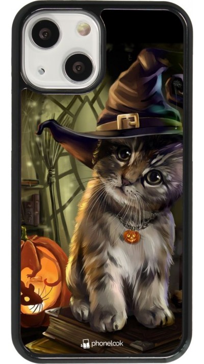 Coque iPhone 13 mini - Halloween 21 Witch cat