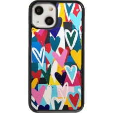 Coque iPhone 13 mini - Joyful Hearts