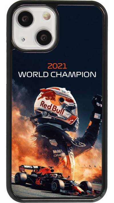 Coque iPhone 13 mini - Max Verstappen 2021 World Champion