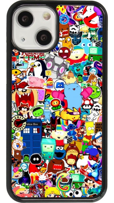 Coque iPhone 13 mini - Mixed cartoons