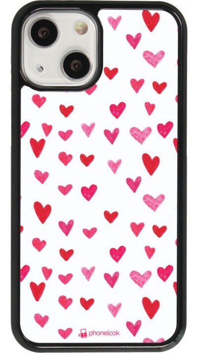 Coque iPhone 13 mini - Valentine 2022 Many pink hearts