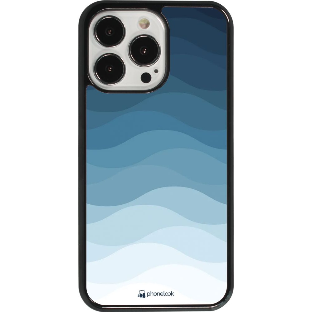 Coque iPhone 13 Pro - Flat Blue Waves