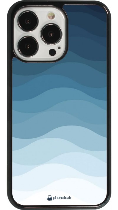 Coque iPhone 13 Pro - Flat Blue Waves