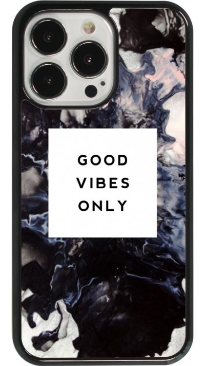 Coque iPhone 13 Pro - Marble Good Vibes Only