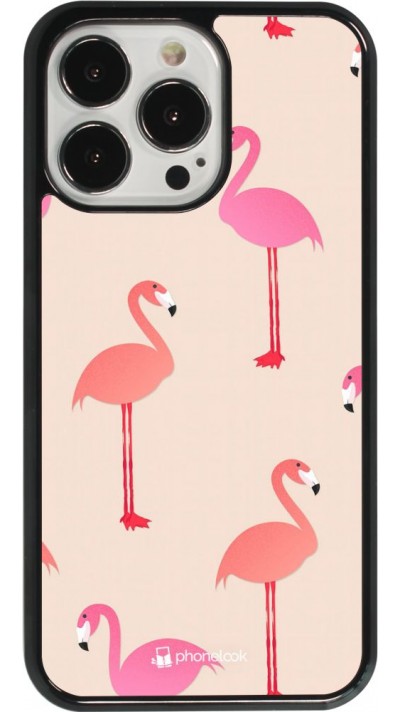 Coque iPhone 13 Pro - Pink Flamingos Pattern