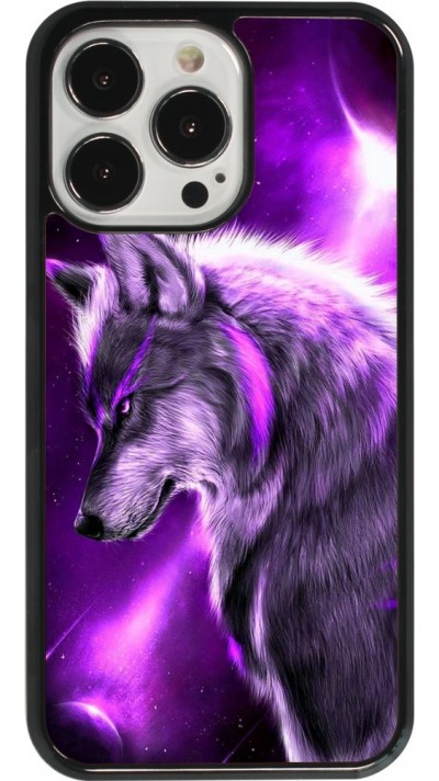 Coque iPhone 13 Pro - Purple Sky Wolf
