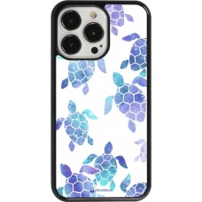 Coque iPhone 13 Pro - Turtles pattern watercolor