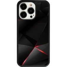 iPhone 13 Pro Case Hülle - Silikon schwarz Black Red Lines