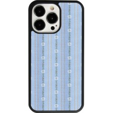 iPhone 13 Pro Case Hülle - Silikon schwarz Edel- Weiss