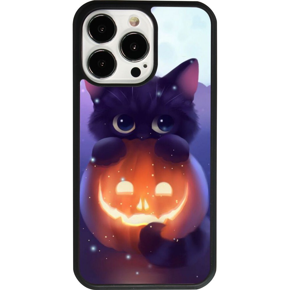 iPhone 13 Pro Case Hülle - Silikon schwarz Halloween 17 15