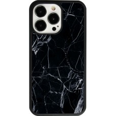 iPhone 13 Pro Case Hülle - Silikon schwarz Marble Black 01