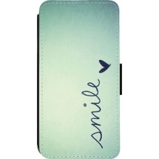 Coque iPhone 13 Pro - Wallet noir Smile