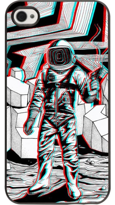 Hülle iPhone 4/4s - Anaglyph Astronaut