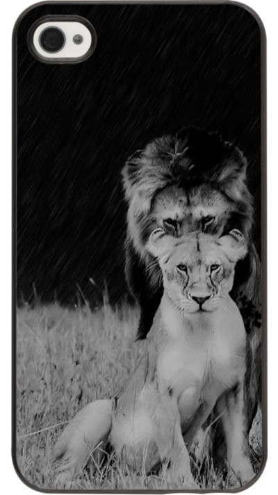 Coque iPhone 4/4s - Angry lions