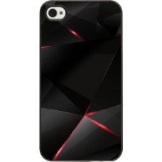 Coque iPhone 4/4s - Black Red Lines