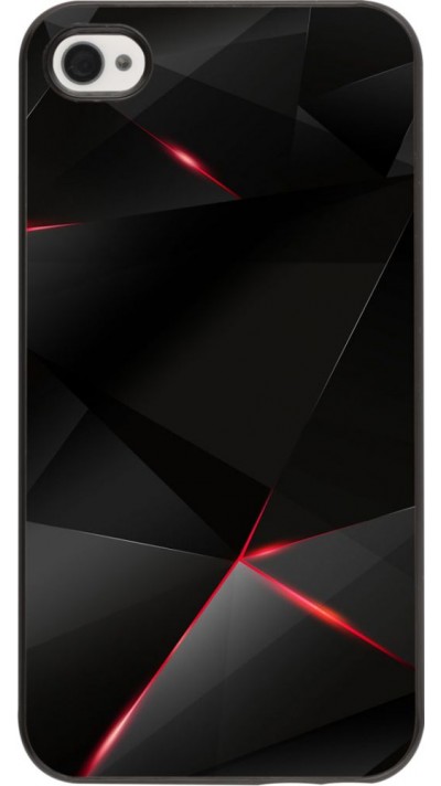 Coque iPhone 4/4s - Black Red Lines