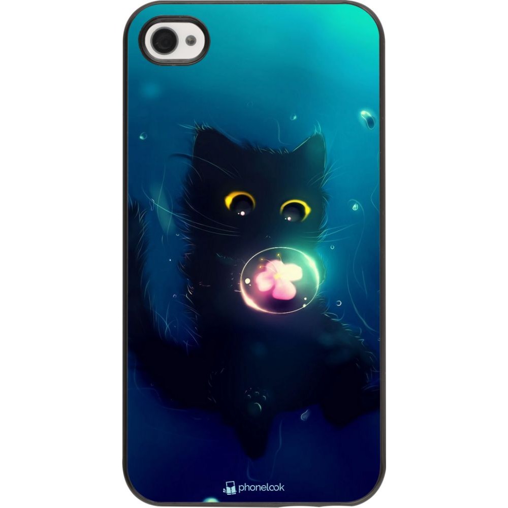Hülle iPhone 4/4s - Cute Cat Bubble
