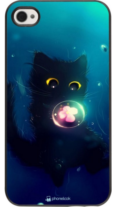 Coque iPhone 4/4s - Cute Cat Bubble
