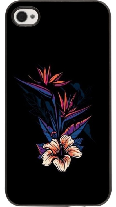 Coque iPhone 4/4s - Dark Flowers