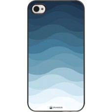 Coque iPhone 4/4s - Flat Blue Waves