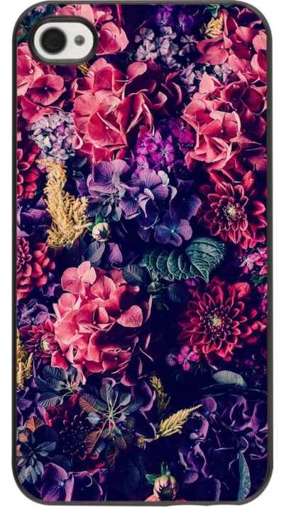 Coque iPhone 4/4s - Flowers Dark