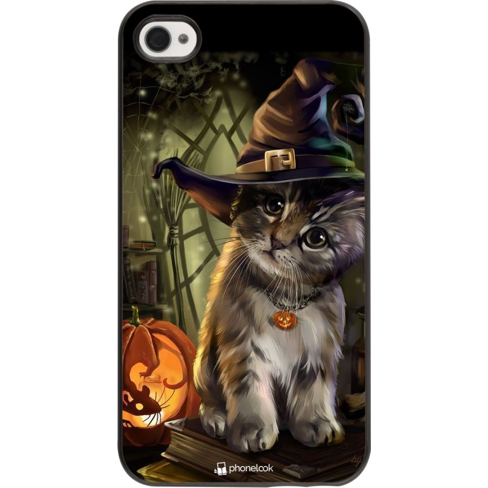 Coque iPhone 4/4s - Halloween 21 Witch cat