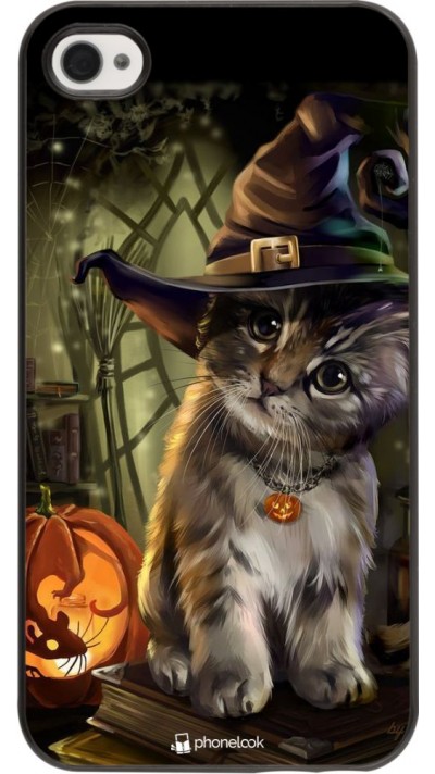 Coque iPhone 4/4s - Halloween 21 Witch cat