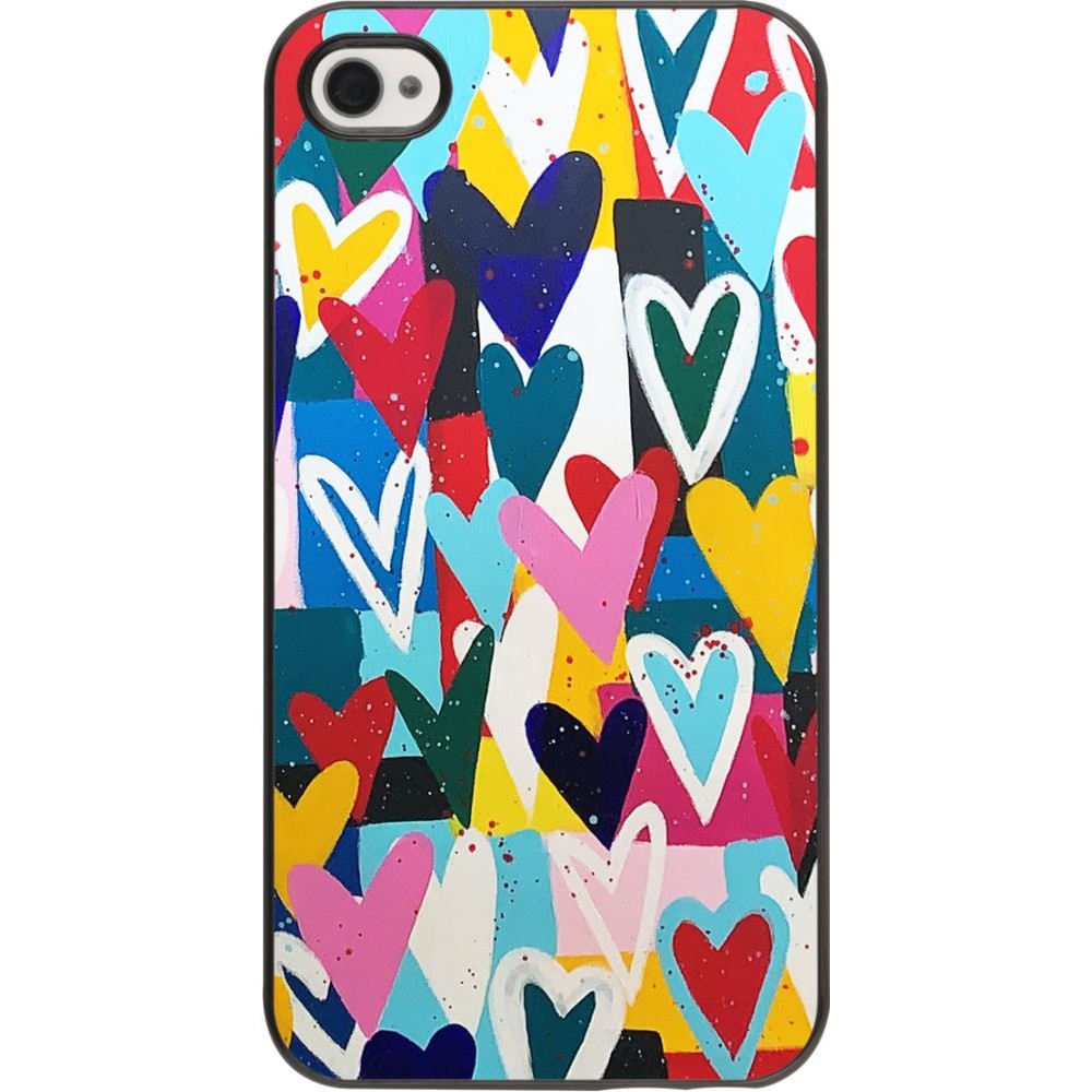 Coque iPhone 4/4s - Joyful Hearts