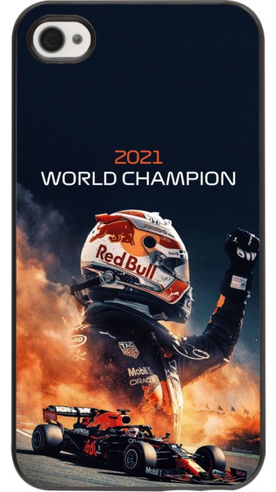 Hülle iPhone 4/4s - Max Verstappen 2021 World Champion