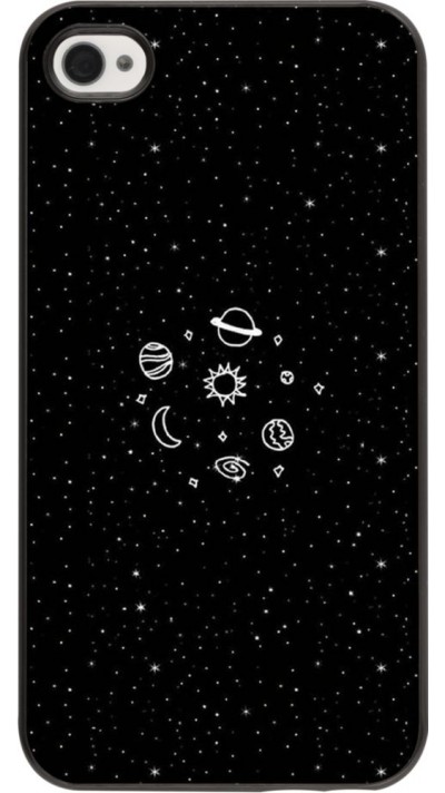 Hülle iPhone 4/4s - Space Doodle