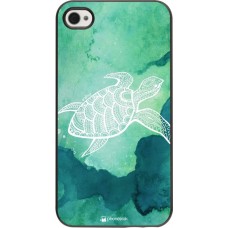 Hülle iPhone 4/4s - Turtle Aztec Watercolor