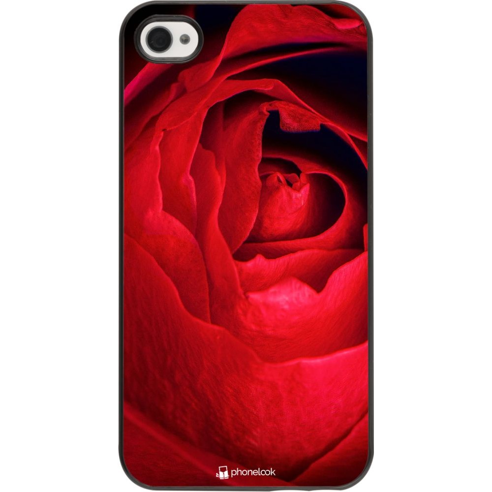 Hülle iPhone 4/4s - Valentine 2022 Rose