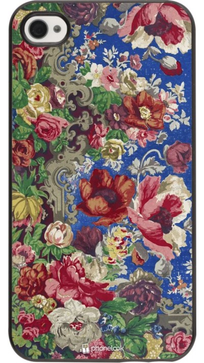Coque iPhone 4/4s - Vintage Art Flowers