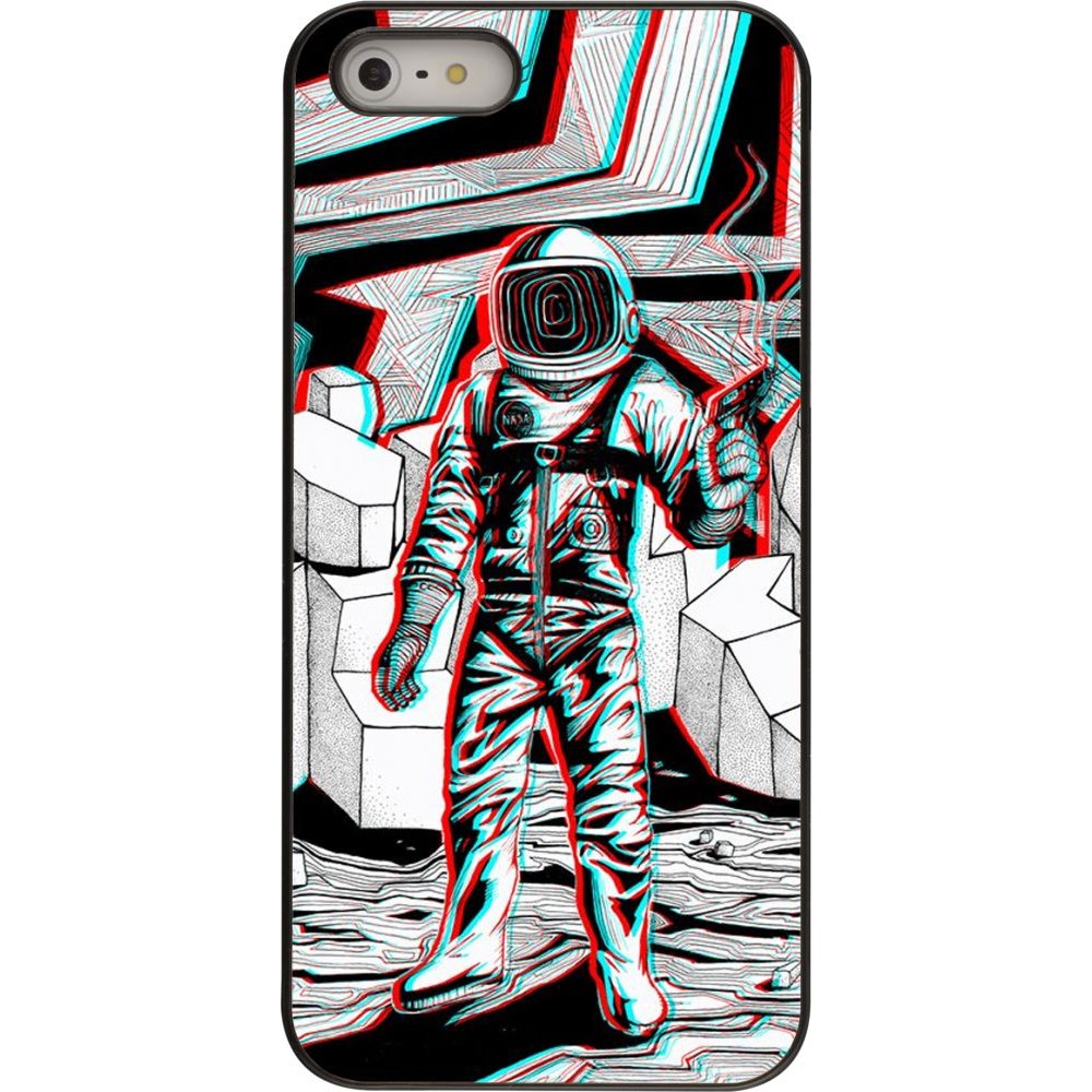 Coque iPhone 5/5s / SE (2016) - Anaglyph Astronaut