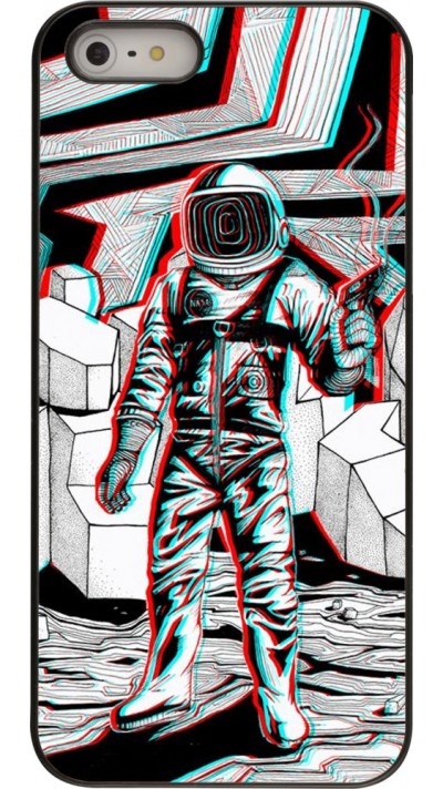 Coque iPhone 5/5s / SE (2016) - Anaglyph Astronaut