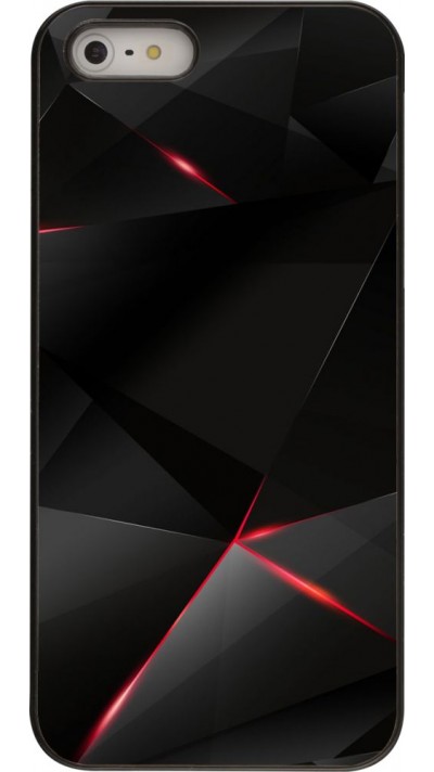 Hülle iPhone 5/5s / SE (2016) - Black Red Lines