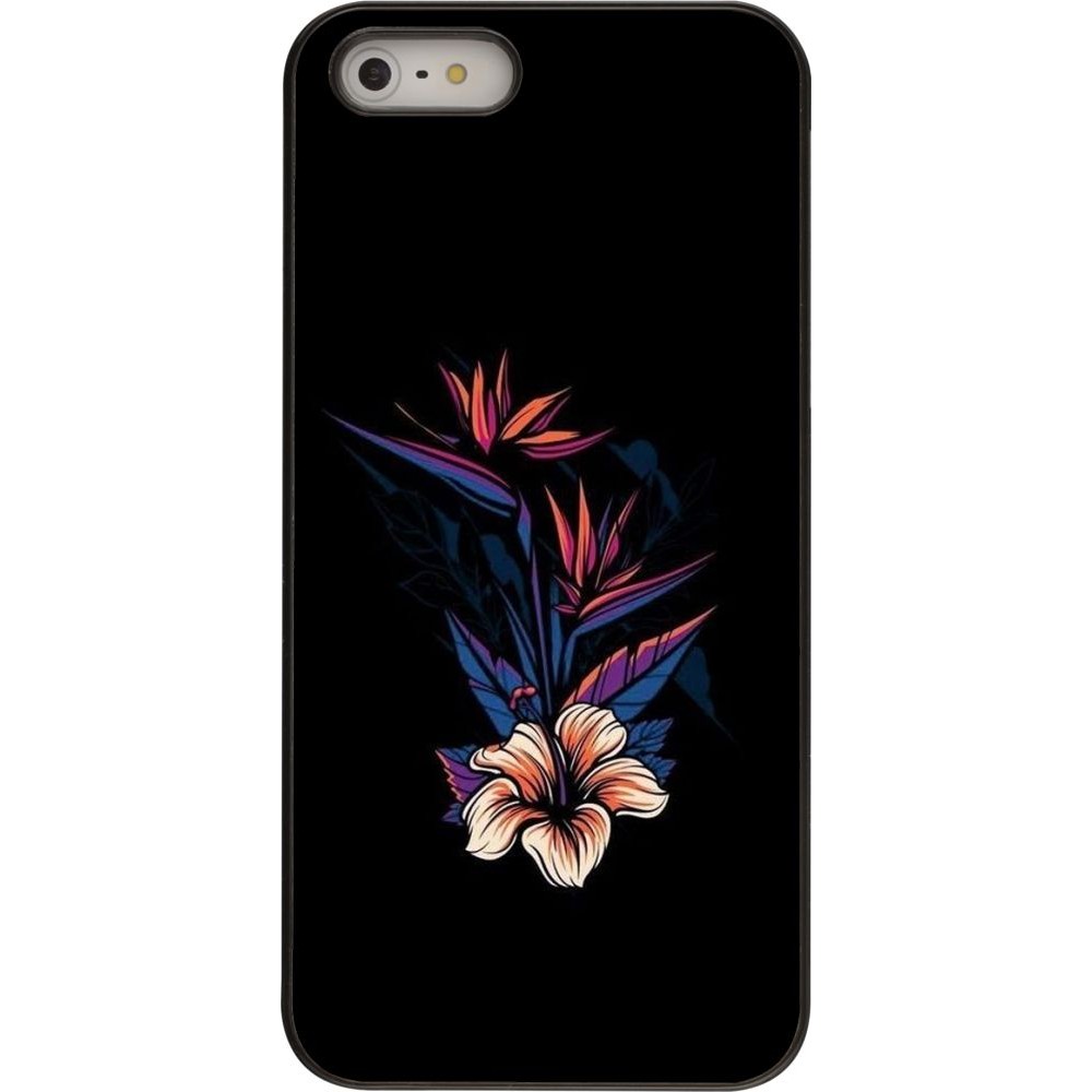 Coque iPhone 5/5s / SE (2016) - Dark Flowers