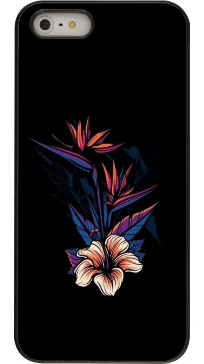 Coque iPhone 5/5s / SE (2016) - Dark Flowers