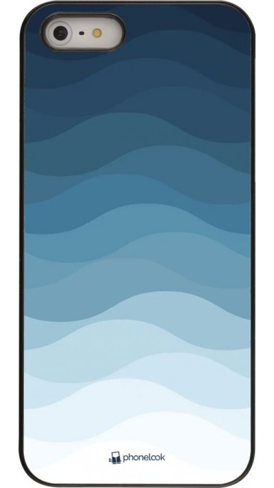 Hülle iPhone 5/5s / SE (2016) - Flat Blue Waves