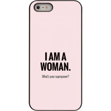 Hülle iPhone 5/5s / SE (2016) - I am a woman