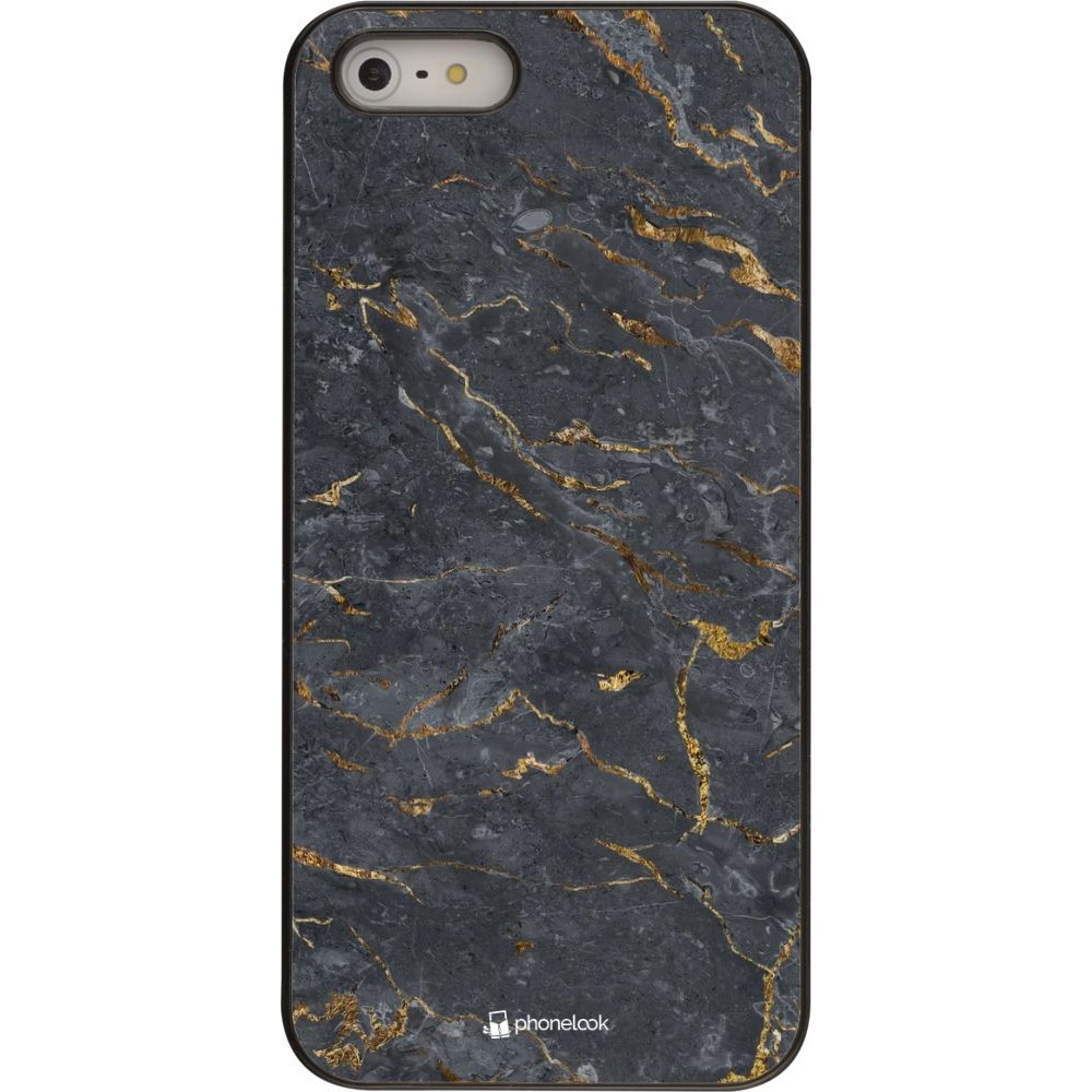 Coque iPhone 5/5s / SE (2016) - Grey Gold Marble